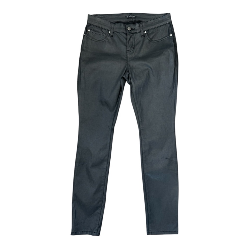 Eileen Fisher Mid-Rise Glossy Skinny Jeans Organic Cotton Size 4P